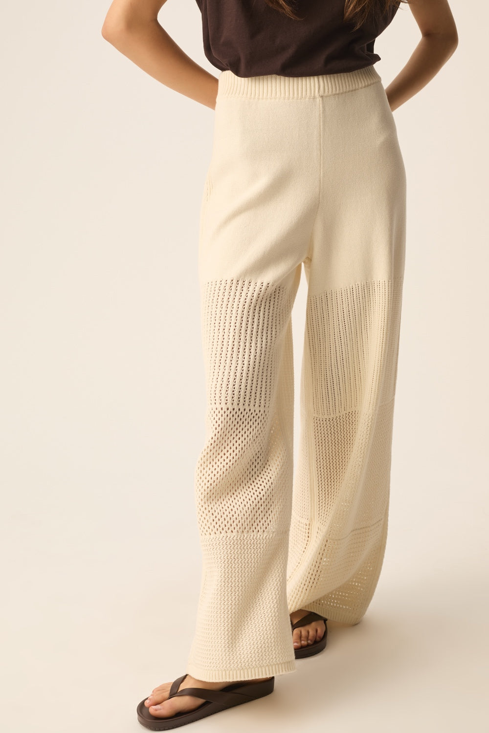 Pantalón Dello Crema de mujer - foto 9
