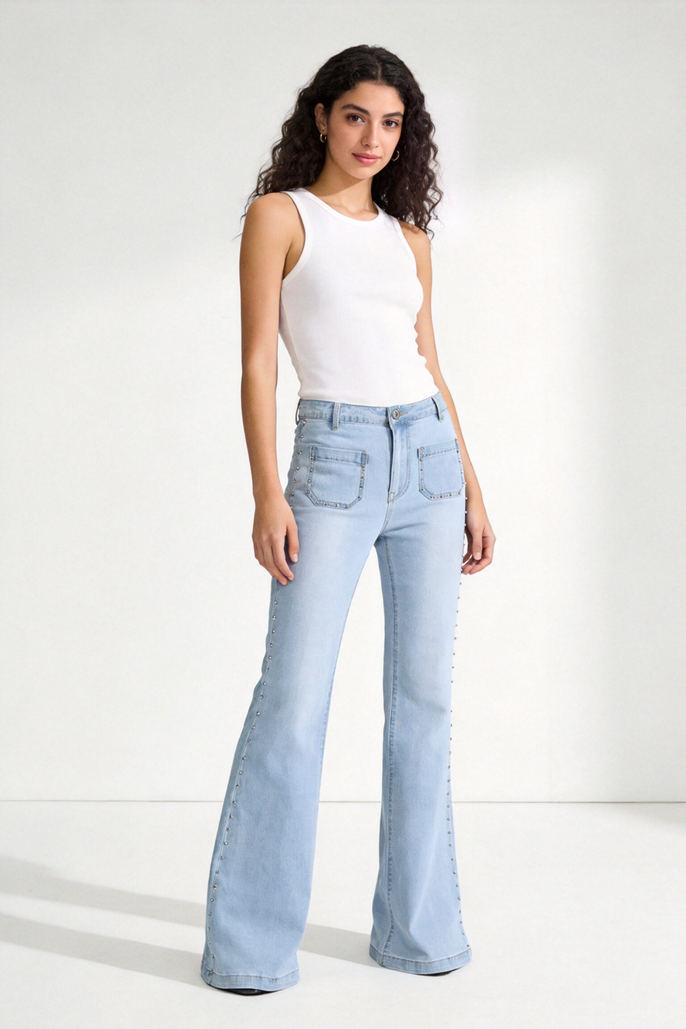 Jeans Zayelia Teen Tachuelas de mujer - foto 7