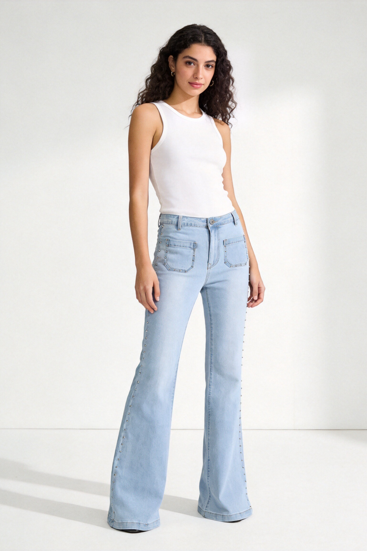 Jeans Zayelia Teen Tachuelas de mujer - foto 7