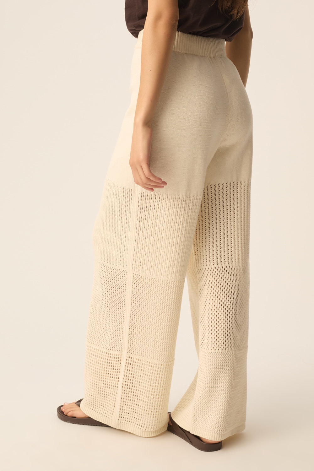 Pantalón Dello Crema de mujer - foto 7