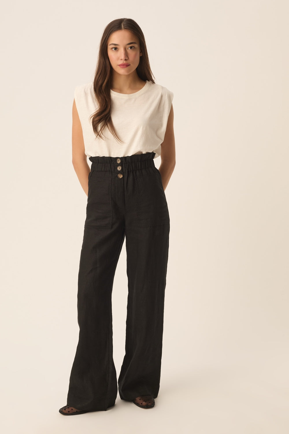 Pantalón Estelle Negro de mujer - foto 8
