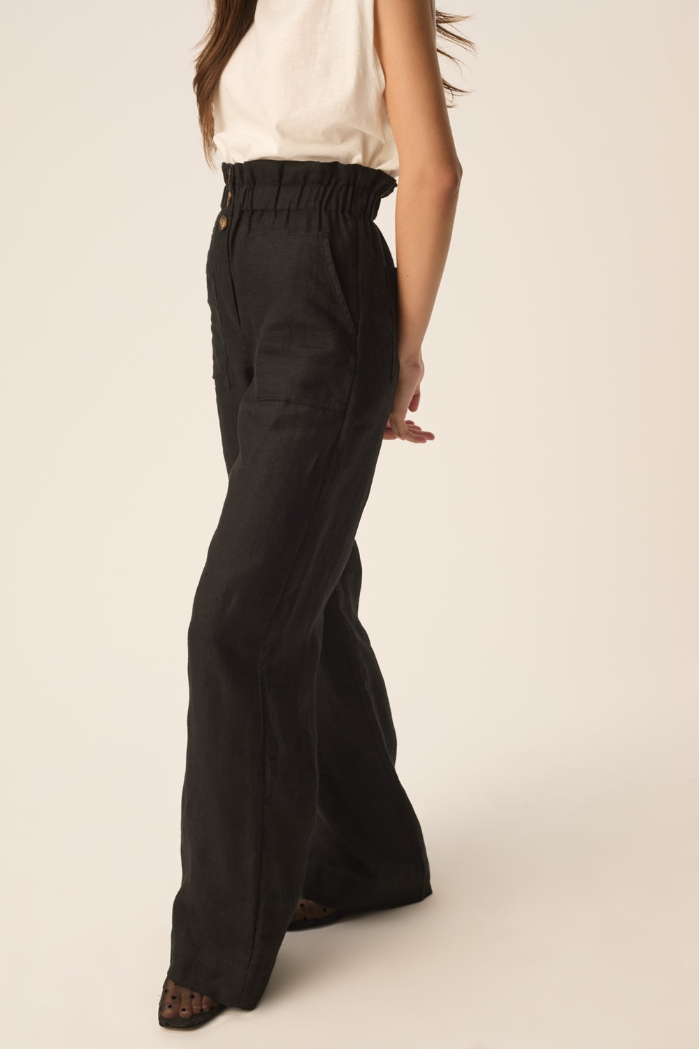 Pantalón Estelle Negro de mujer - foto 4