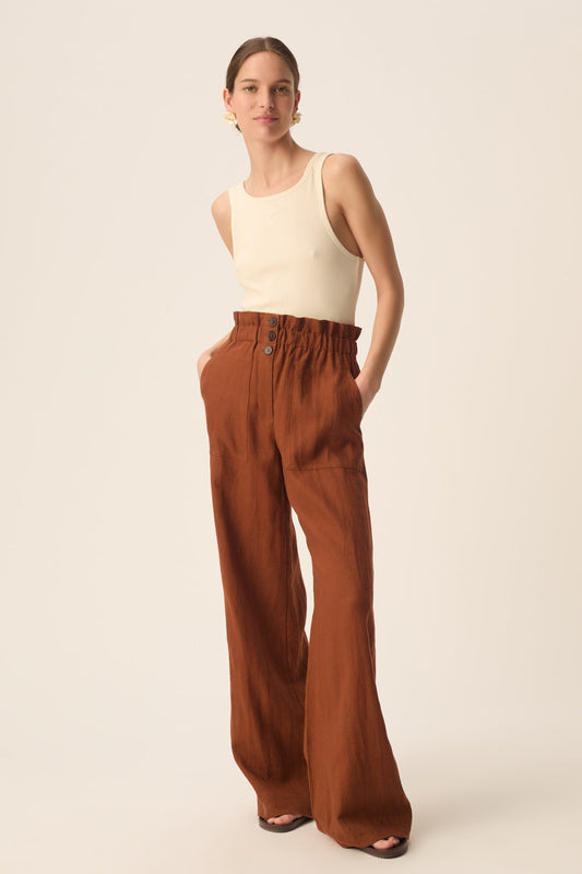 Pantalón Estelle Choco de mujer - foto 1