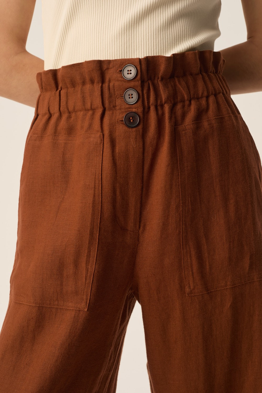 Pantalón Estelle Choco de mujer - foto 2