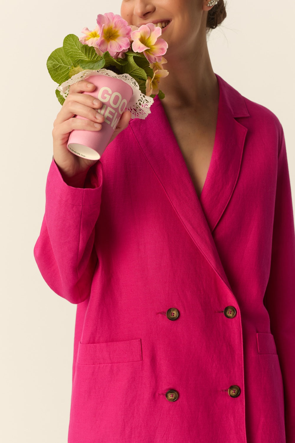 Chaqueta Simon Fucsia de mujer - foto 2
