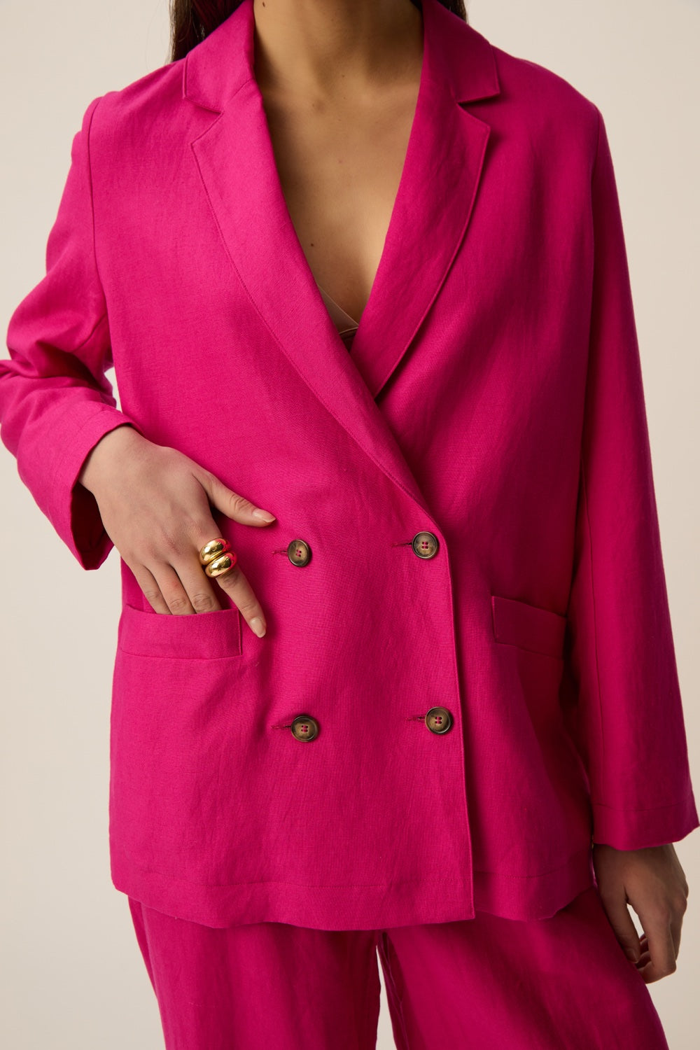 Chaqueta Simon Fucsia de mujer - foto 4
