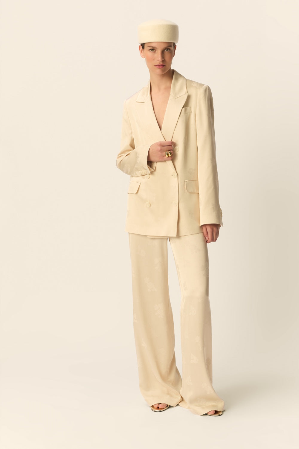 Pantalón Suzette Crema de mujer - foto 3