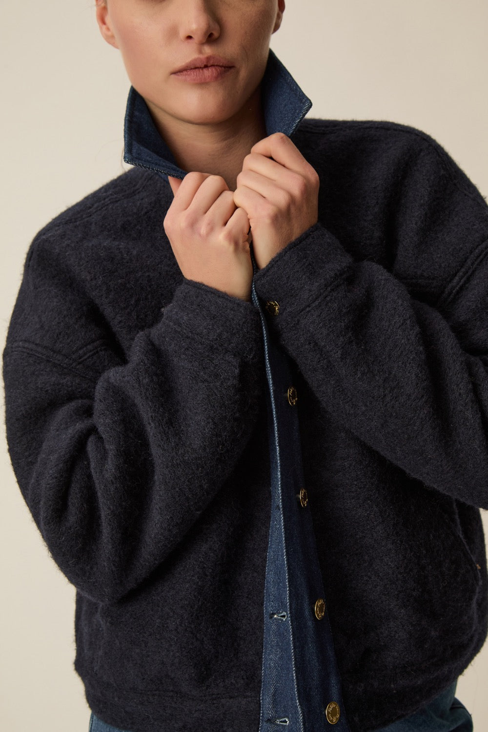 Chaqueta Lova Laine Marine de mujer - foto 4