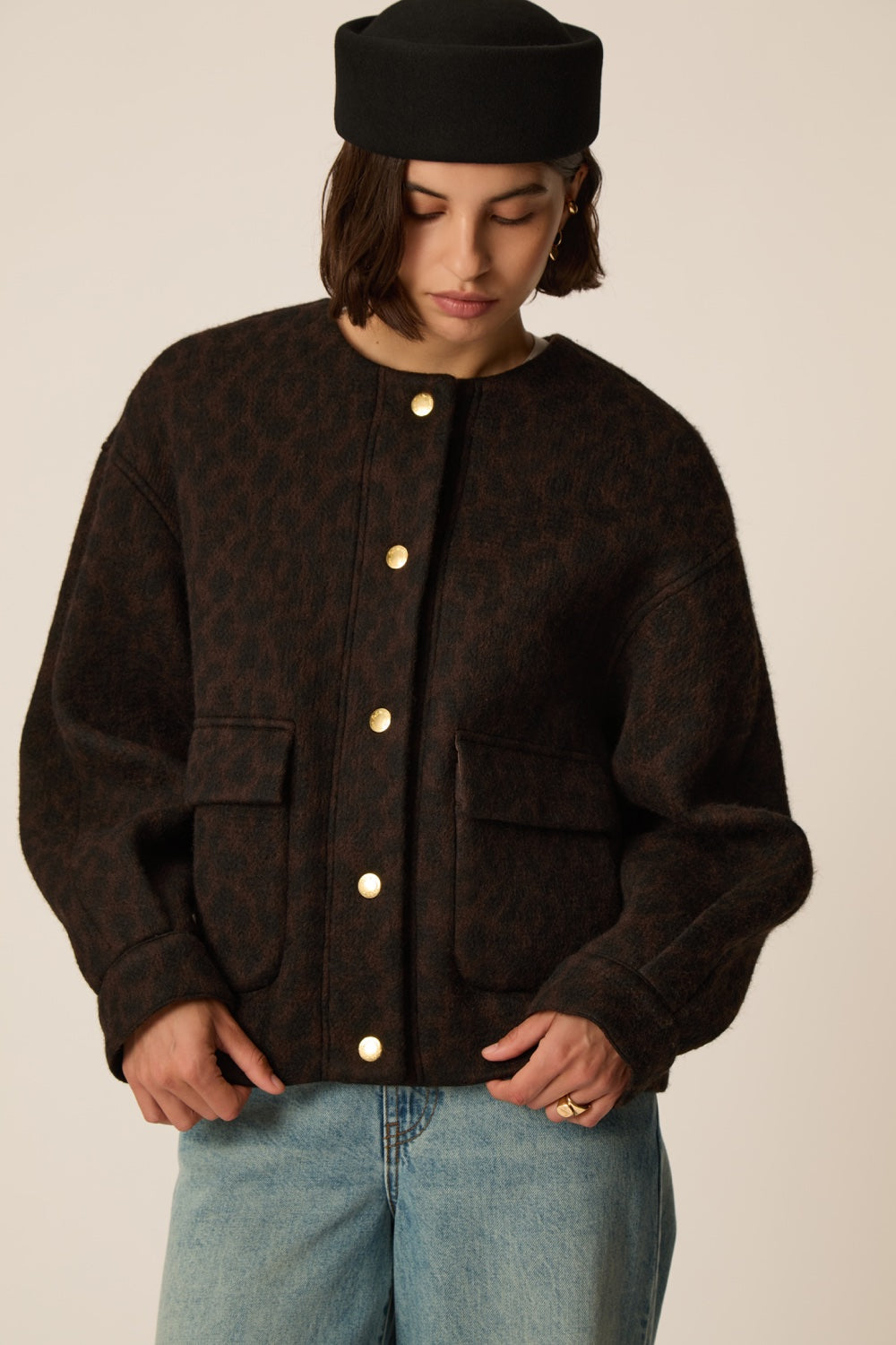 Chaqueta Maille Isadora Leopard de mujer - foto 2