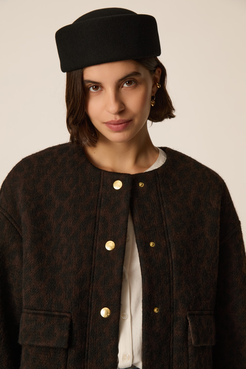 Chaqueta Maille Isadora Leopard de mujer - foto 3