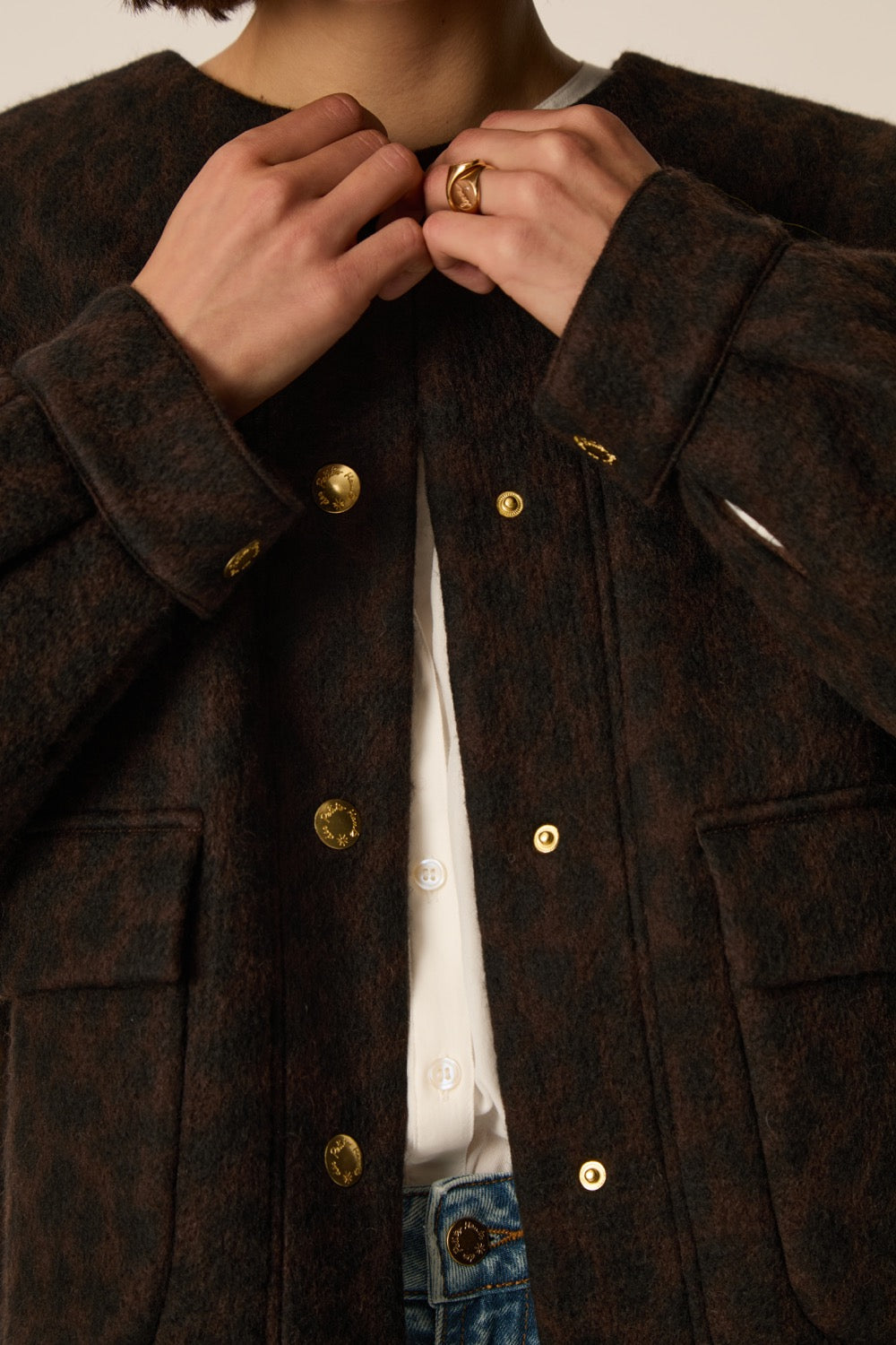 Chaqueta Maille Isadora Leopard de mujer - foto 4