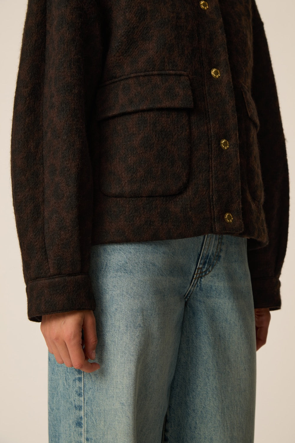 Chaqueta Maille Isadora Leopard de mujer - foto 6