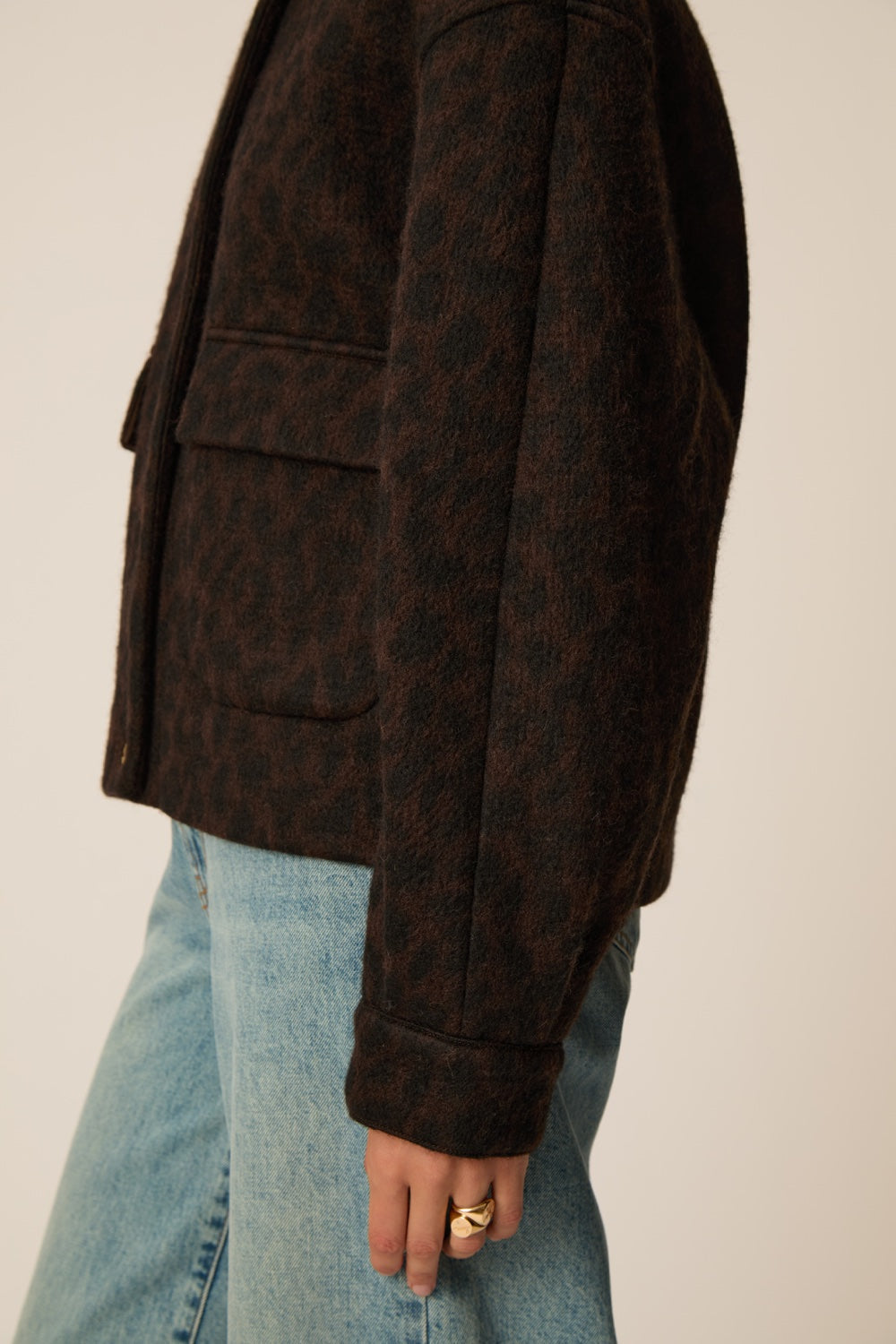 Chaqueta Maille Isadora Leopard de mujer - foto 7