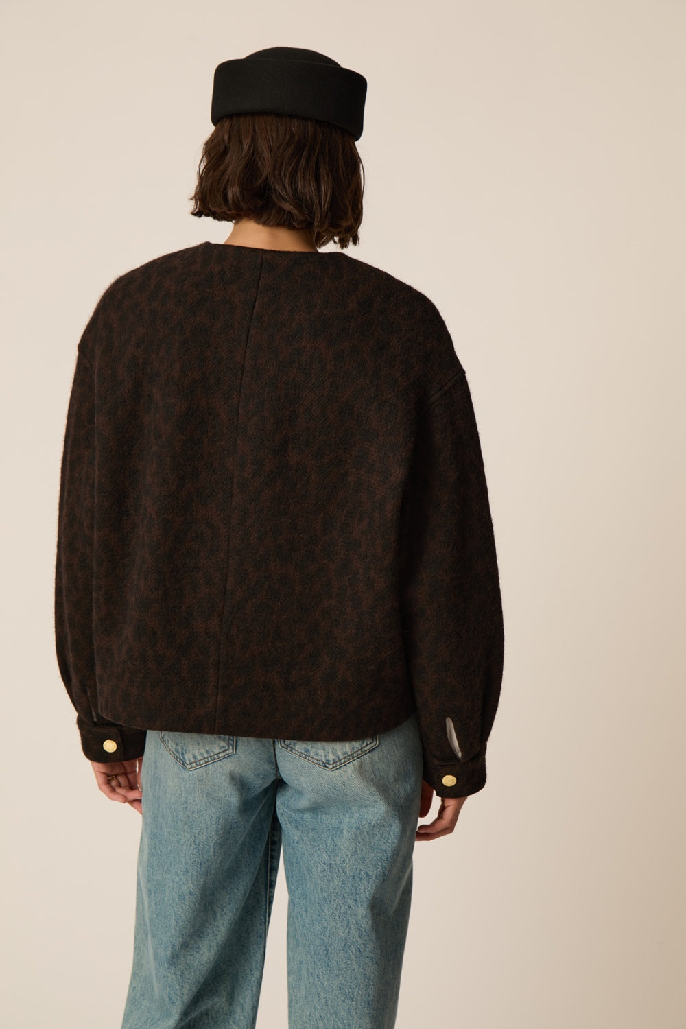 Chaqueta Maille Isadora Leopard de mujer - foto 8