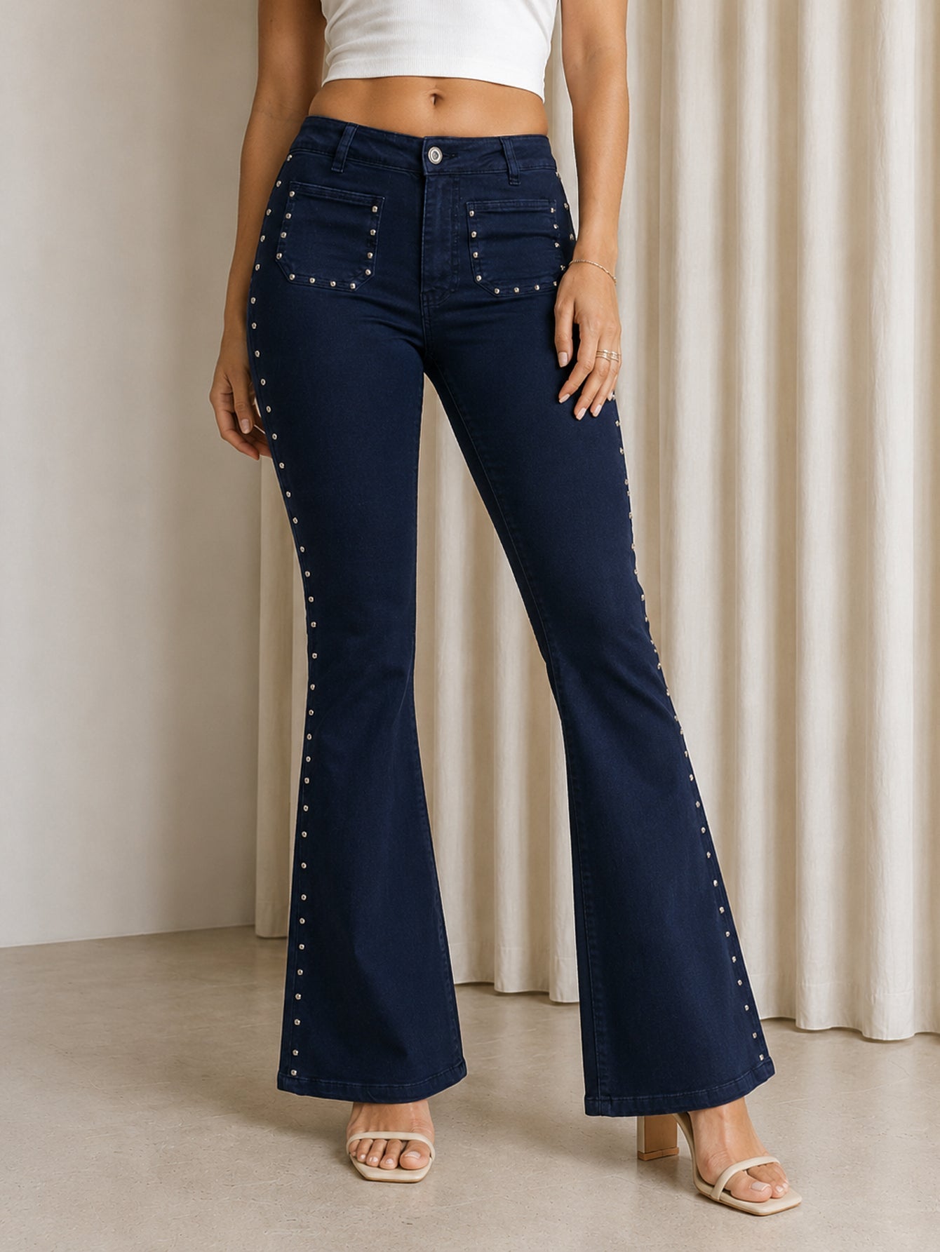 Jeans Zayelia Teen Tachuelas de mujer - foto 30