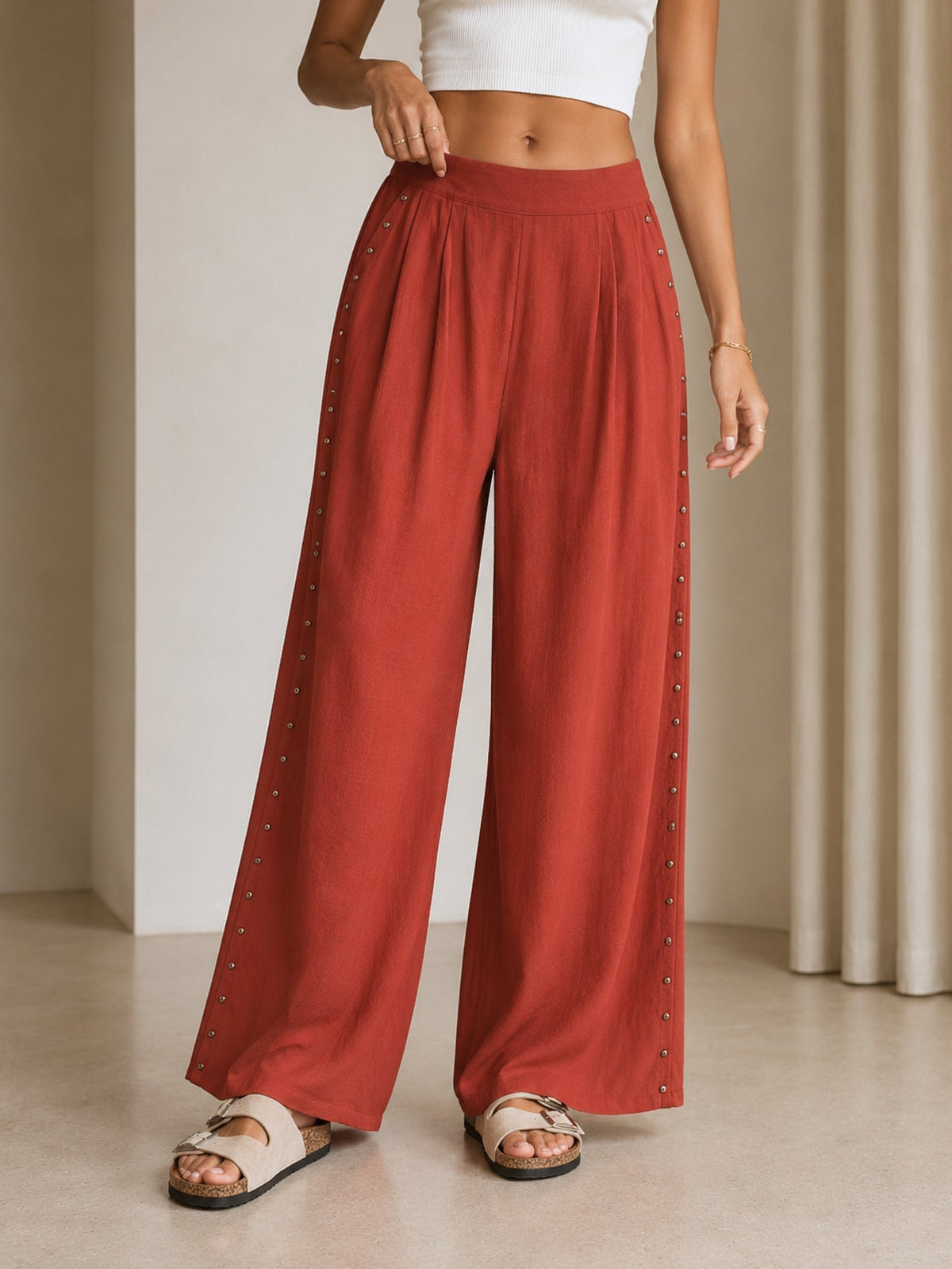 Pantalón Zayelia Teen Tachuelas Ii de mujer - foto 8