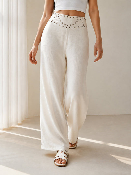 Pantalón Zayelia Teen Tachuelas de mujer - foto 1