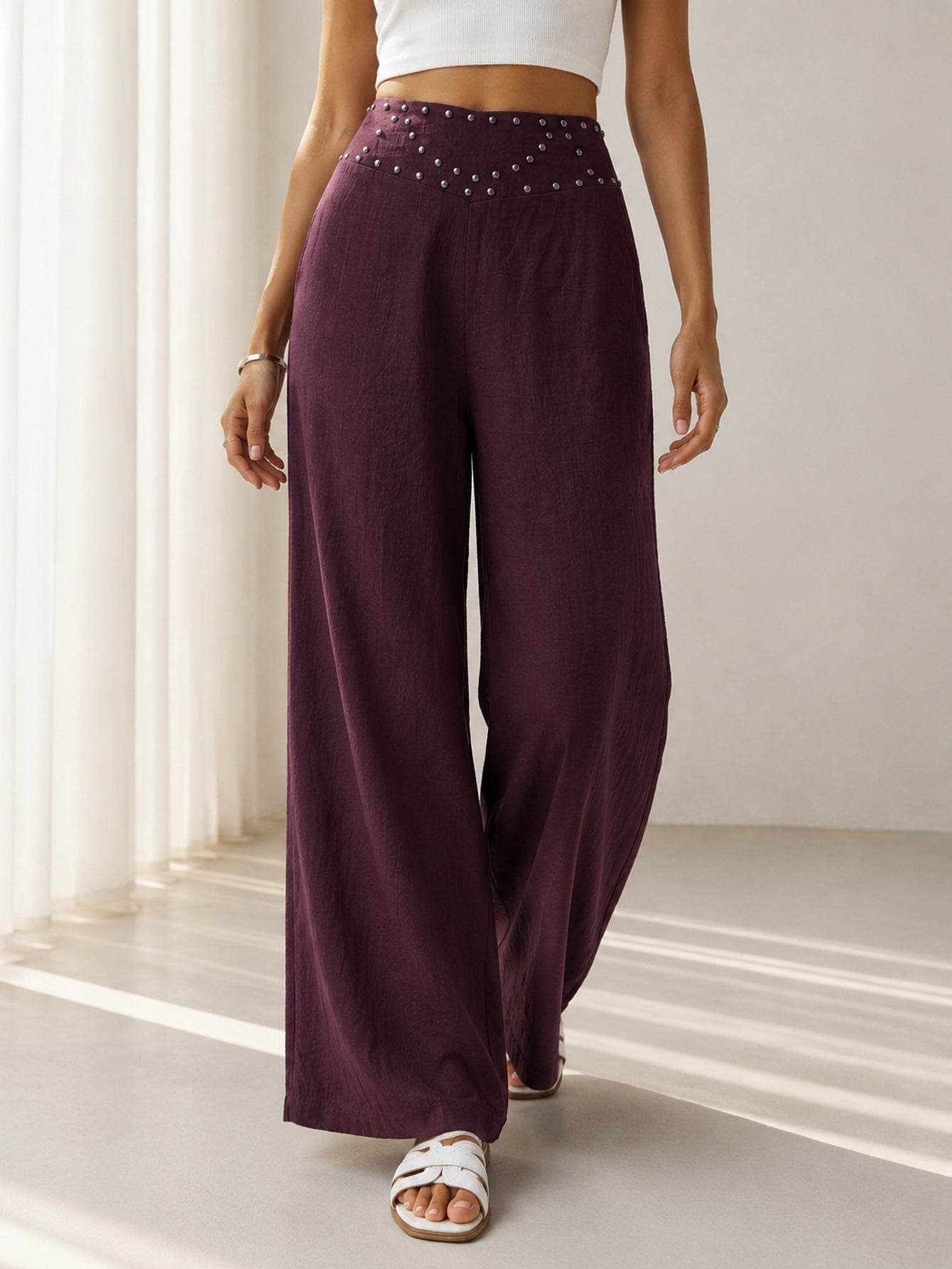 Pantalón Zayelia Teen Tachuelas de mujer - foto 9