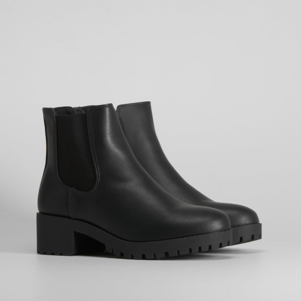 Botín Chelsea Basic Track Negro Nyc de mujer - foto 2