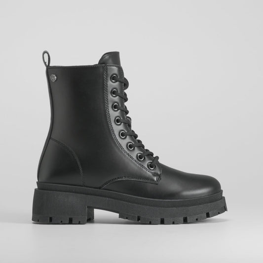 Botín Militar con Cordón Negro Nyc de mujer - foto 1