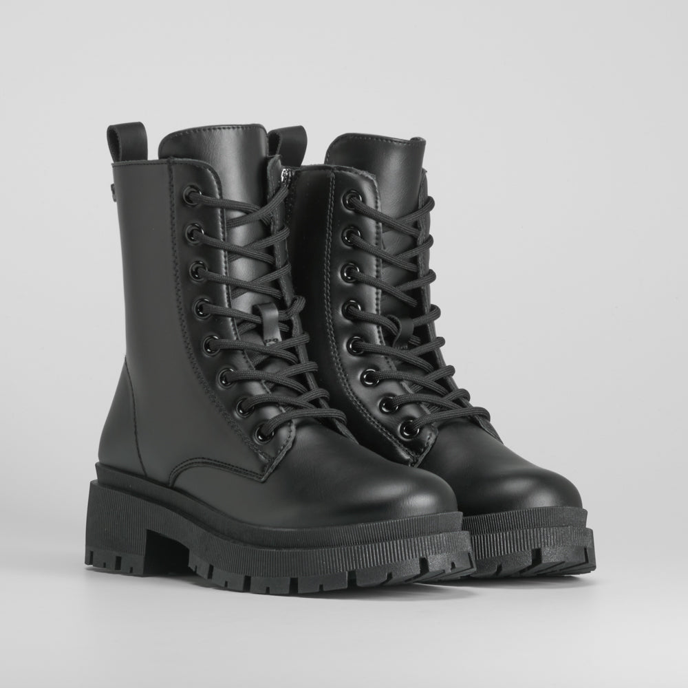Botín Militar con Cordón Negro Nyc de mujer - foto 2