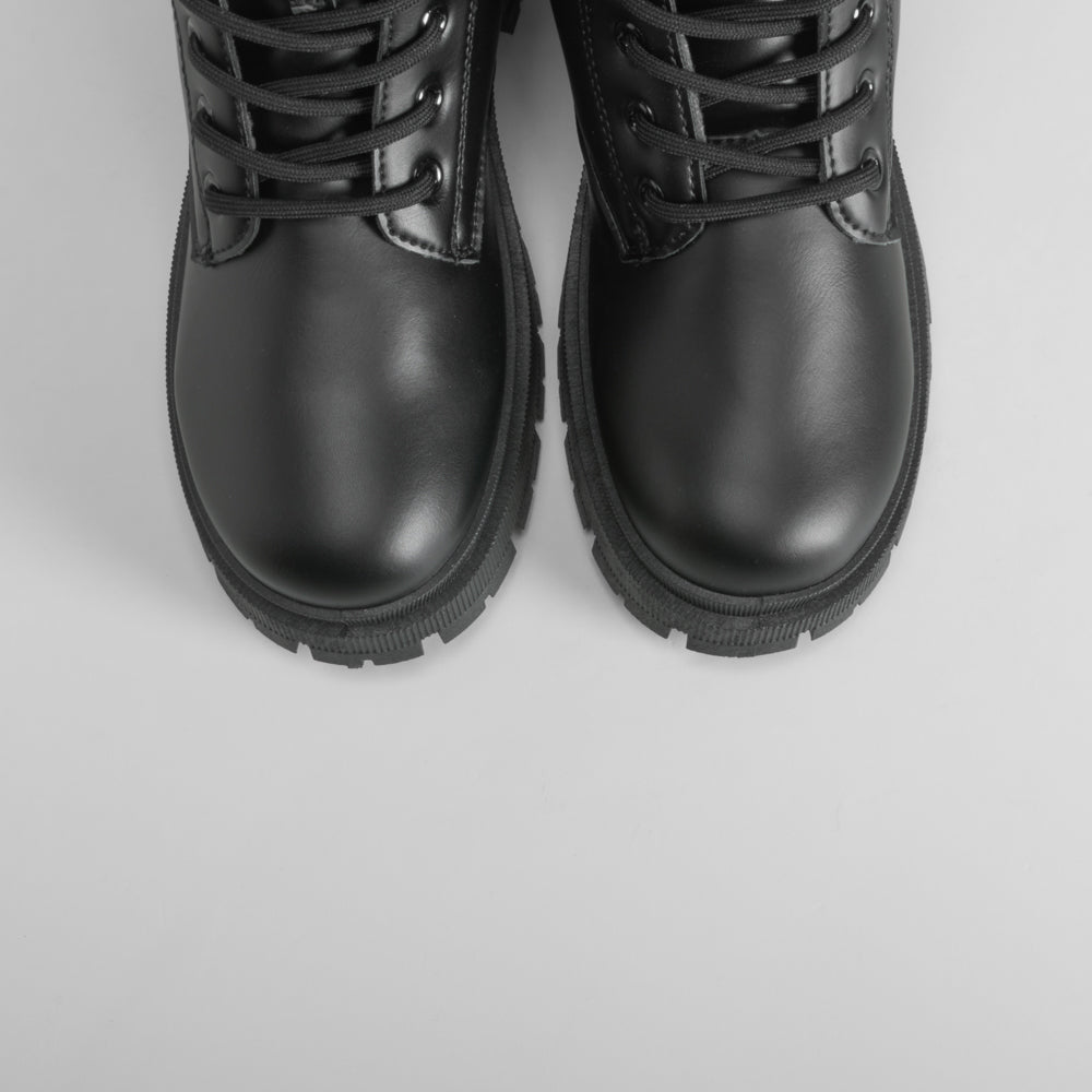 Botín Militar con Cordón Negro Nyc de mujer - foto 4