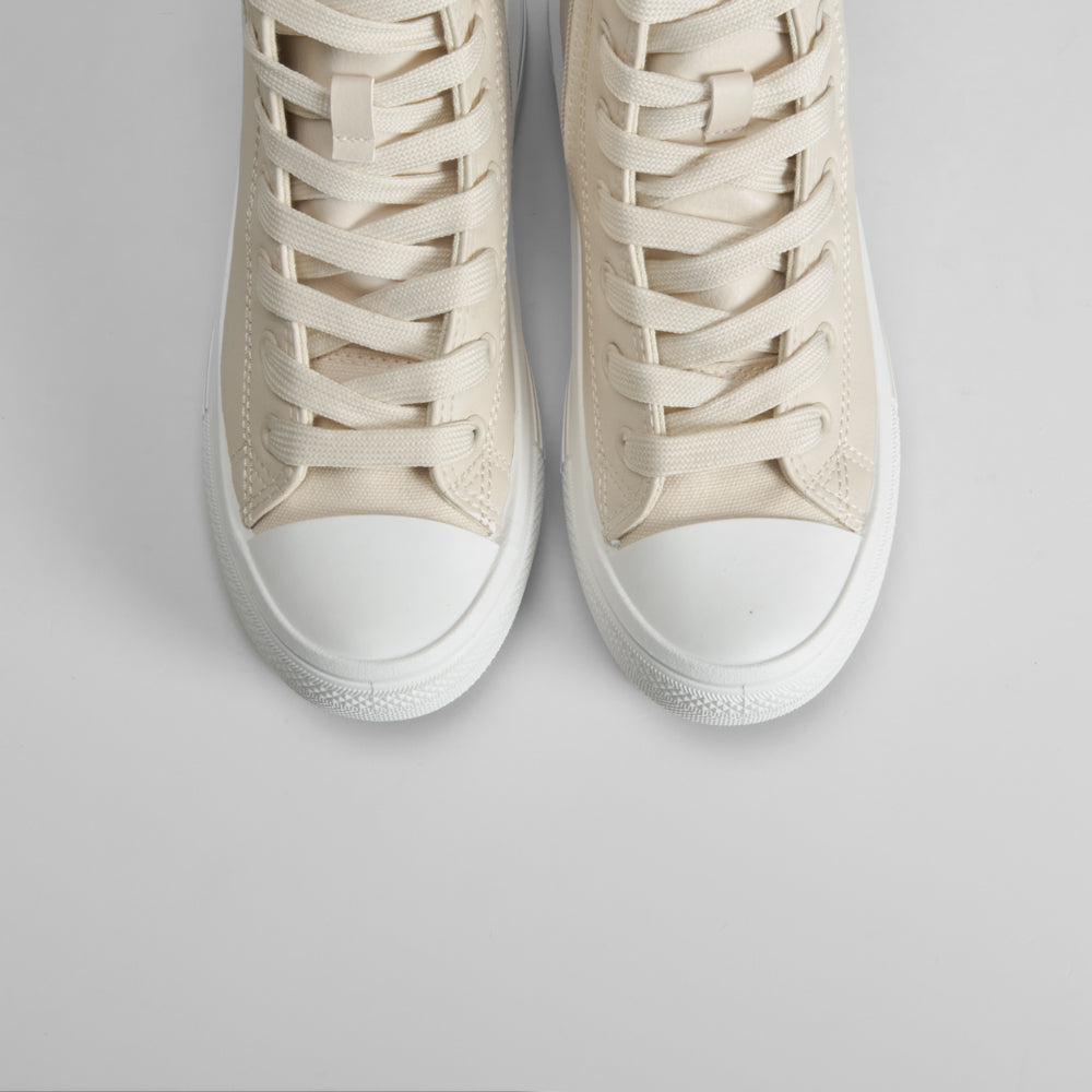 Zapatilla Alta Beige Cremallera Xti de mujer - foto 4