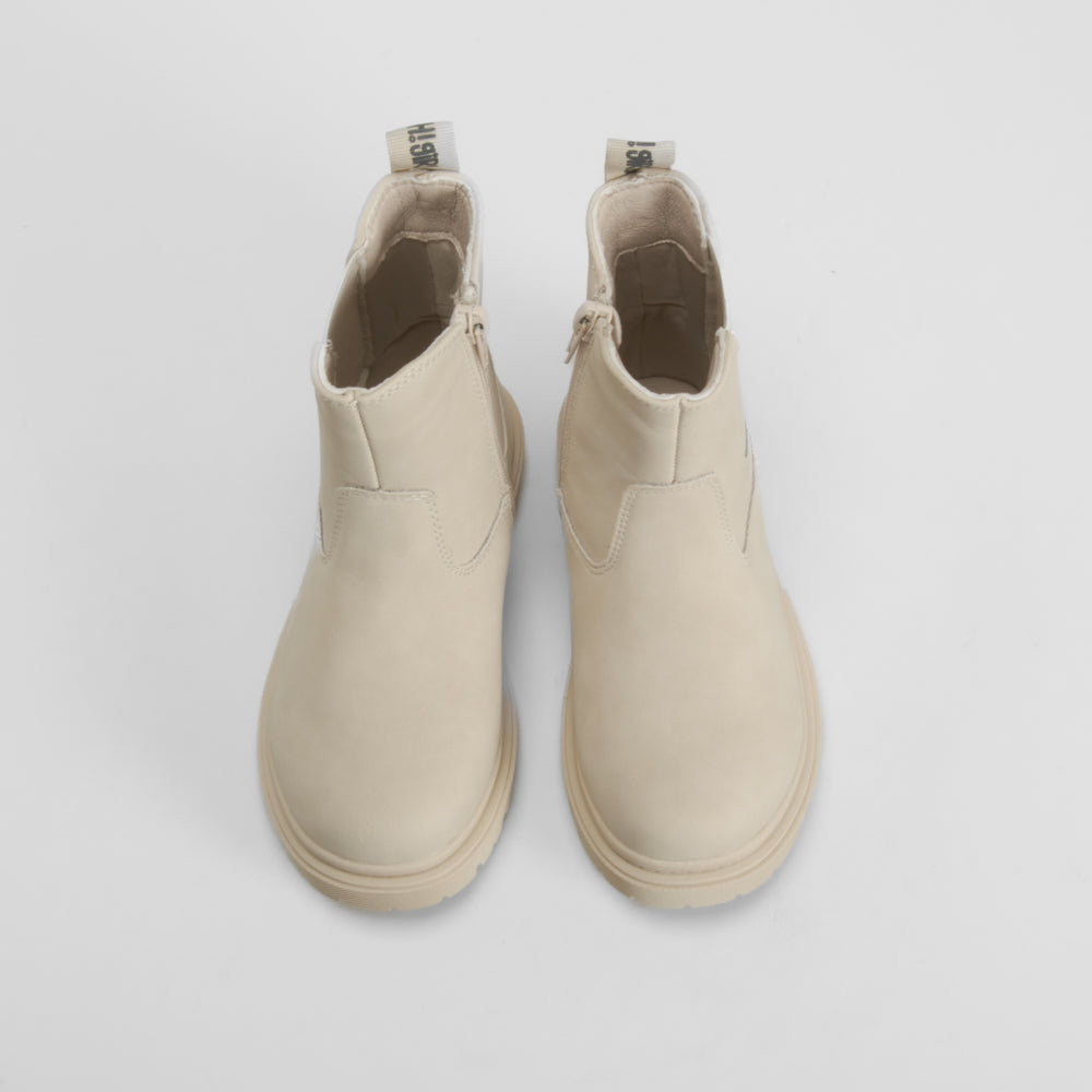 Botín Plano Beige Oh Girl de mujer - foto 2