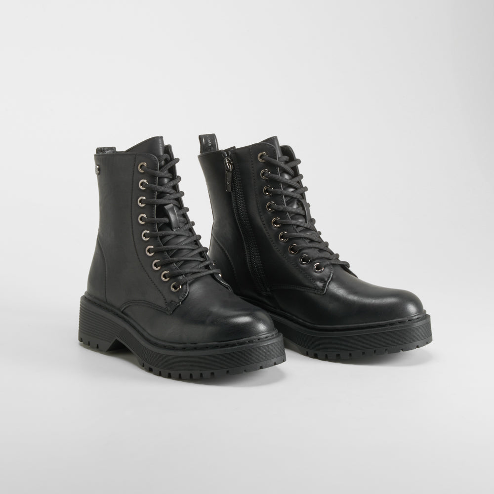 Botín Militar Casual Negro Xti de mujer - foto 3