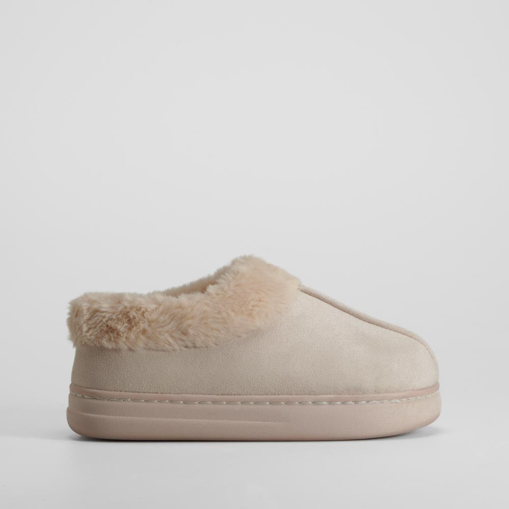 Zapatilla de Casa Beige Cómoda Olyne de mujer - foto 1