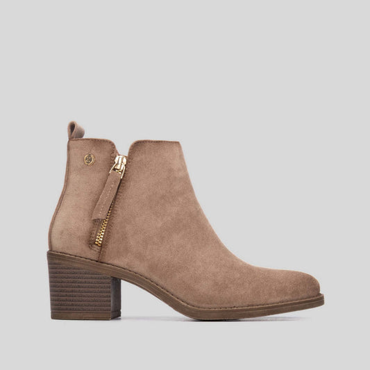 Botín Tacón Beige Xti de mujer - foto 1