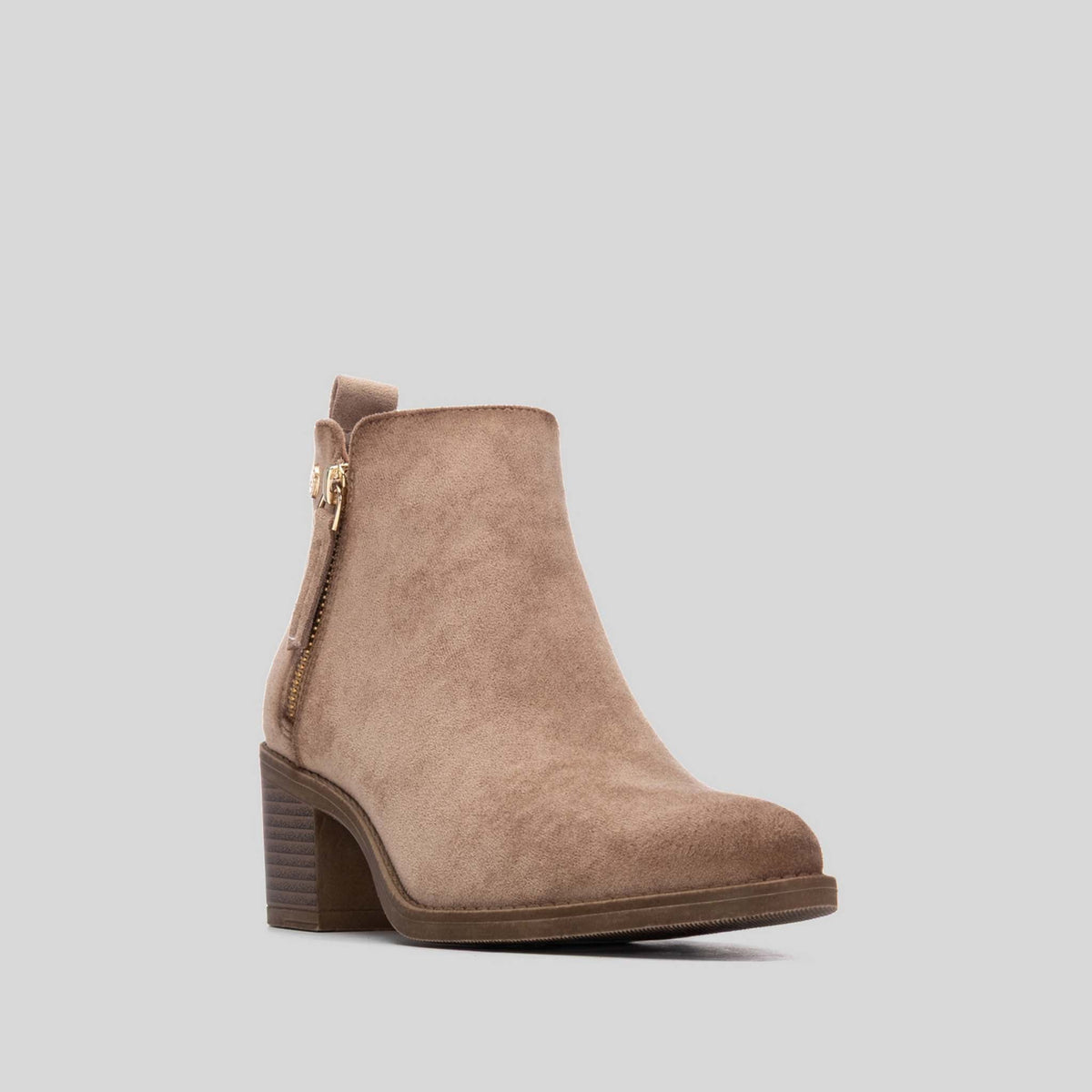 Botín Tacón Beige Xti de mujer - foto 2