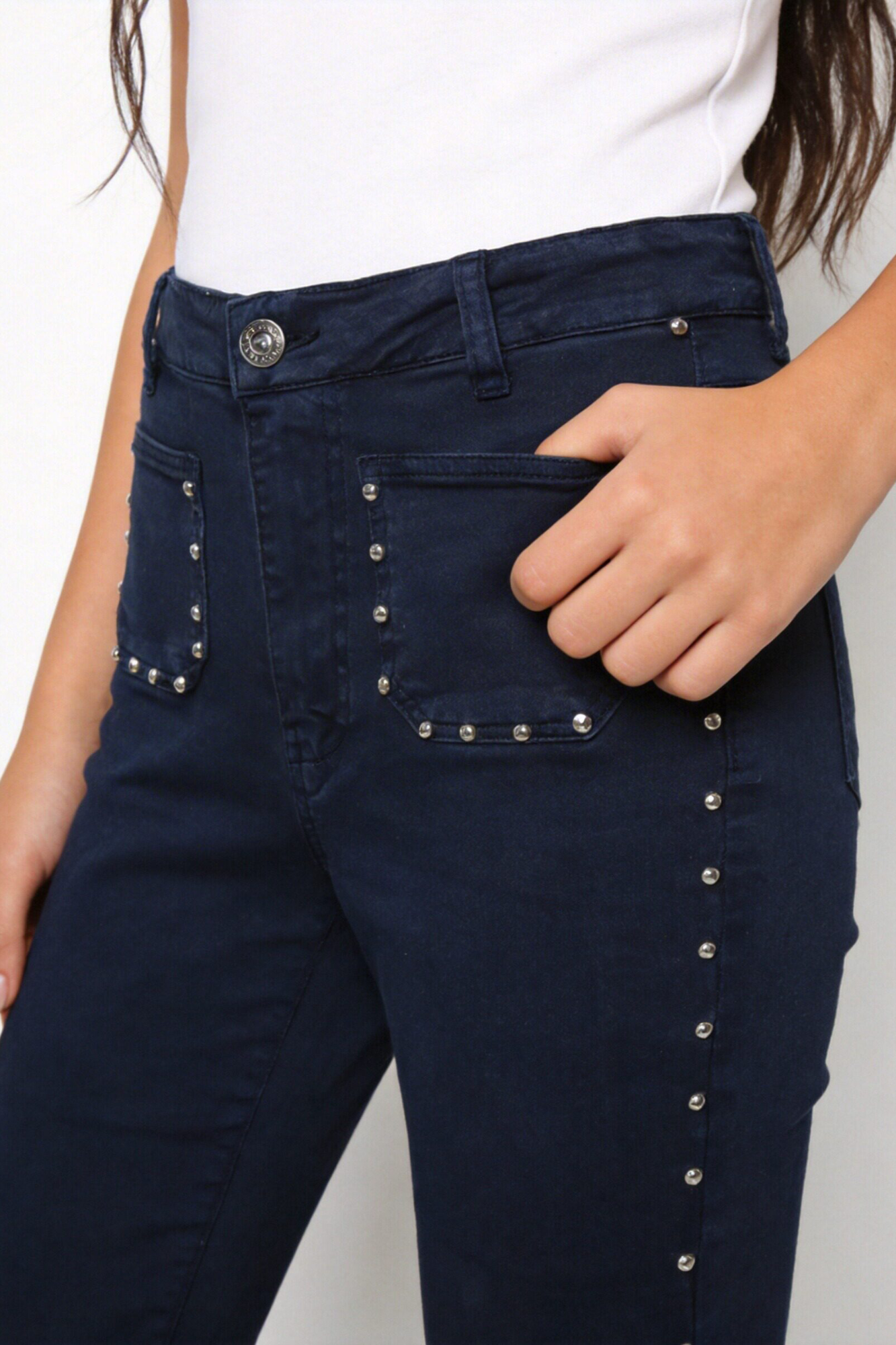 JEANS ZAYELIA TEEN TACHUELAS