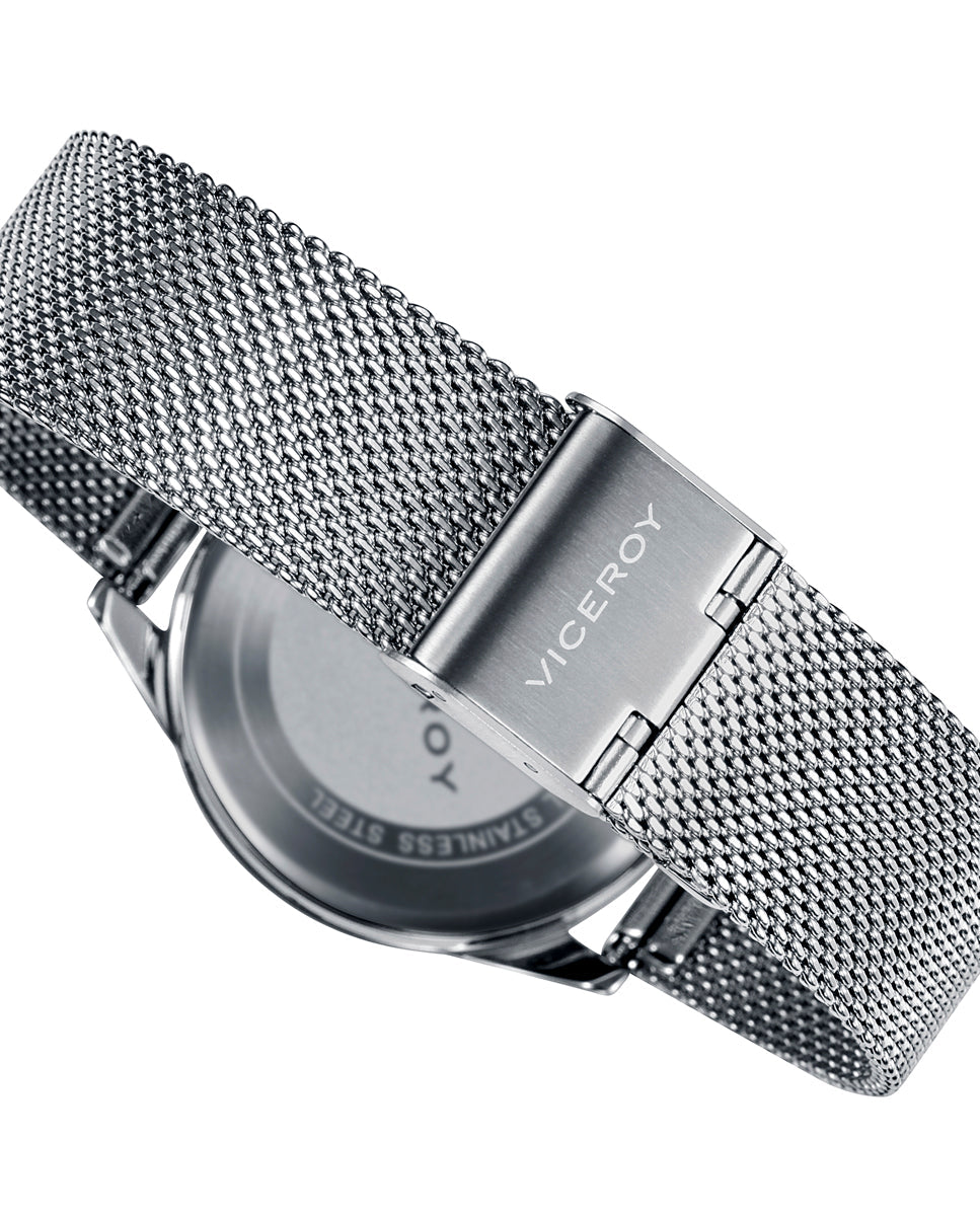 Reloj de Mujer Chic Multifunción de Acero y Malla Milanesa de mujer - foto 2