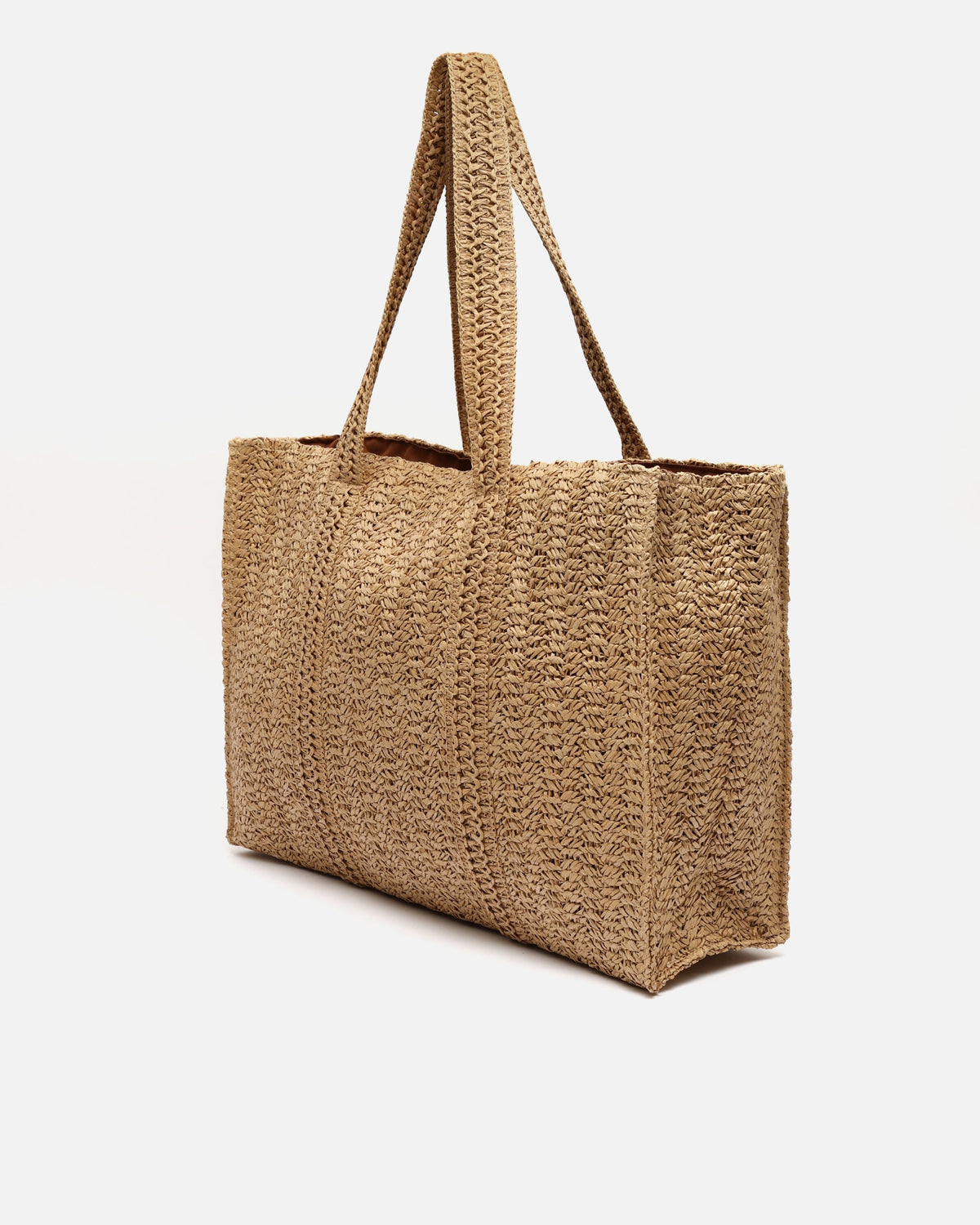 Cuadri Bolso Shopper Grande Efecto Rafia de mujer - foto 5