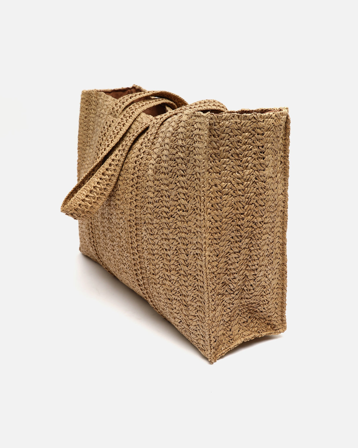 Cuadri Bolso Shopper Grande Efecto Rafia de mujer - foto 9