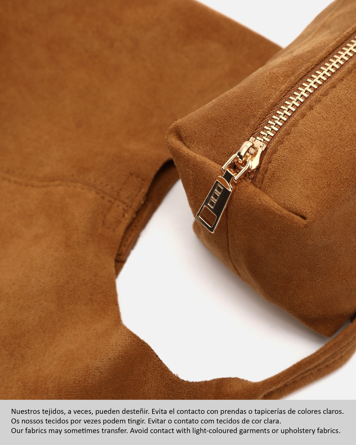 Pologito-1 Bolso Hobo de Mano Mini Efecto Ante con Neceser de mujer - foto 4