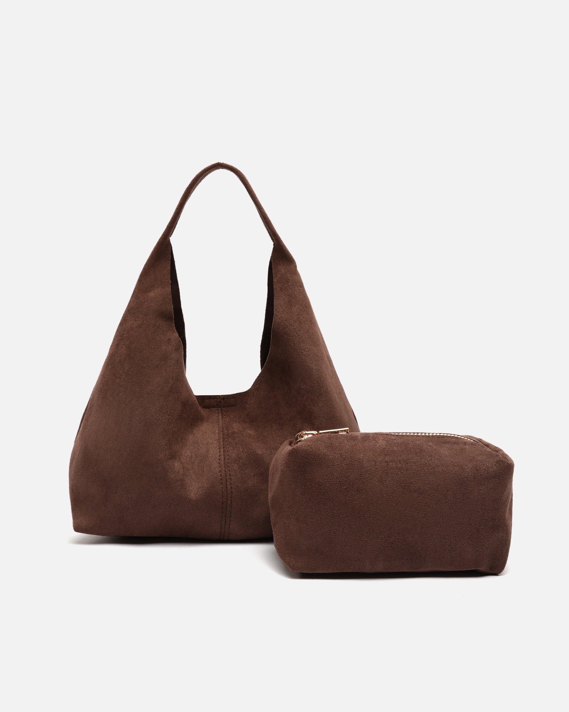 Pologito-1 Bolso Hobo de Mano Mini Efecto Ante con Neceser de mujer - foto 8