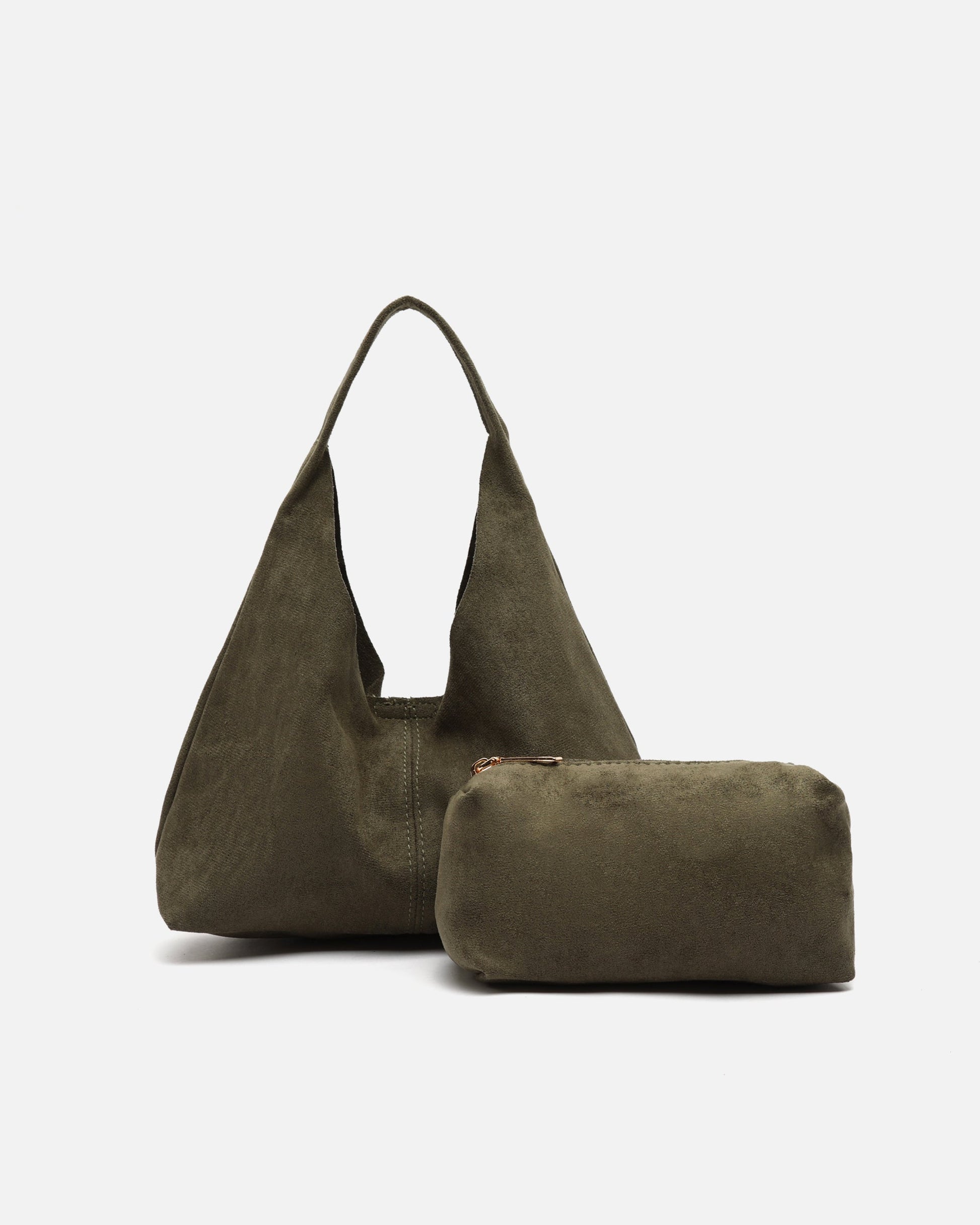 Pologito-1 Bolso Hobo de Mano Mini Efecto Ante con Neceser de mujer - foto 13