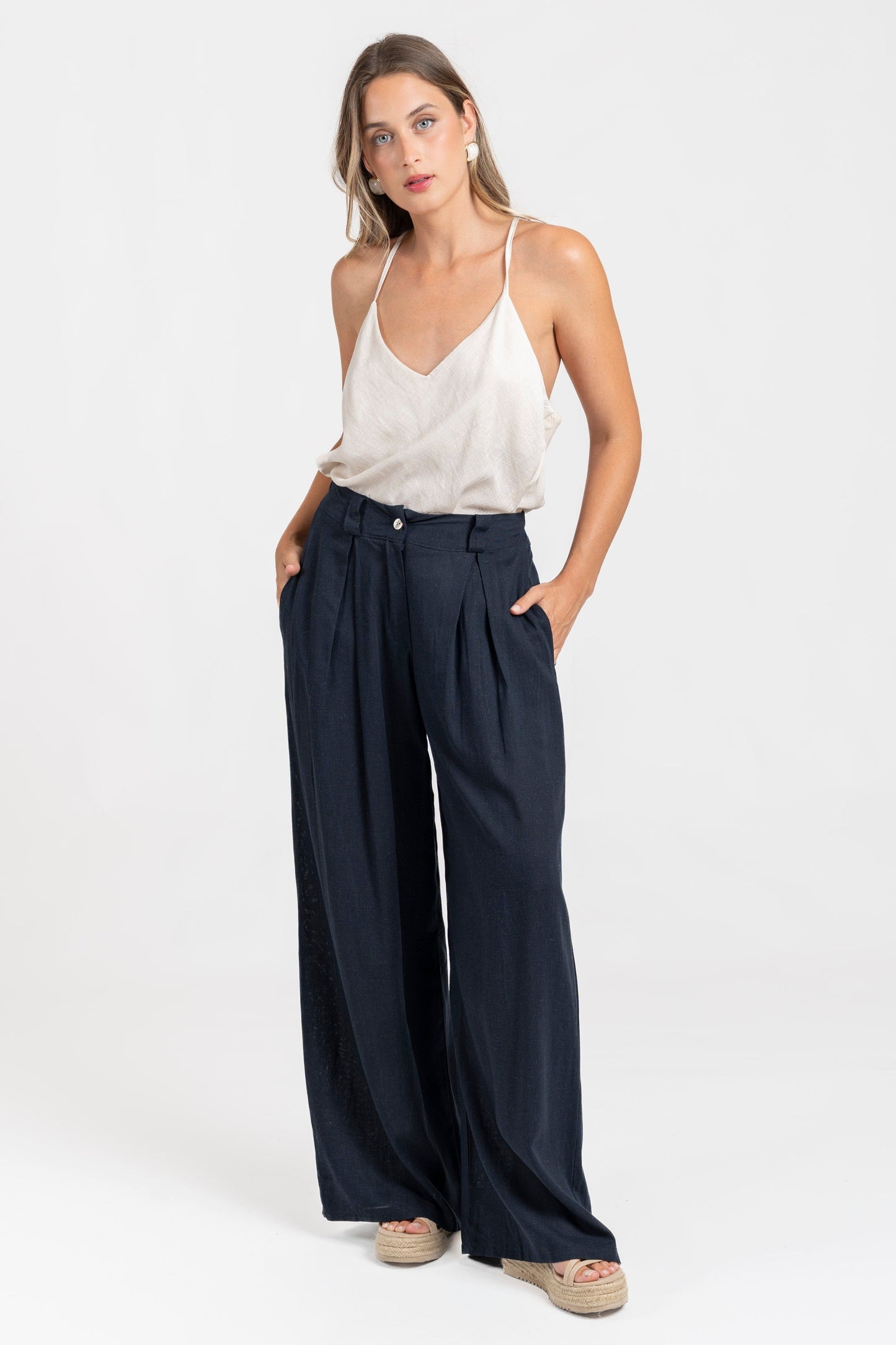 Pantalón Zayelia Lino de mujer - foto 7