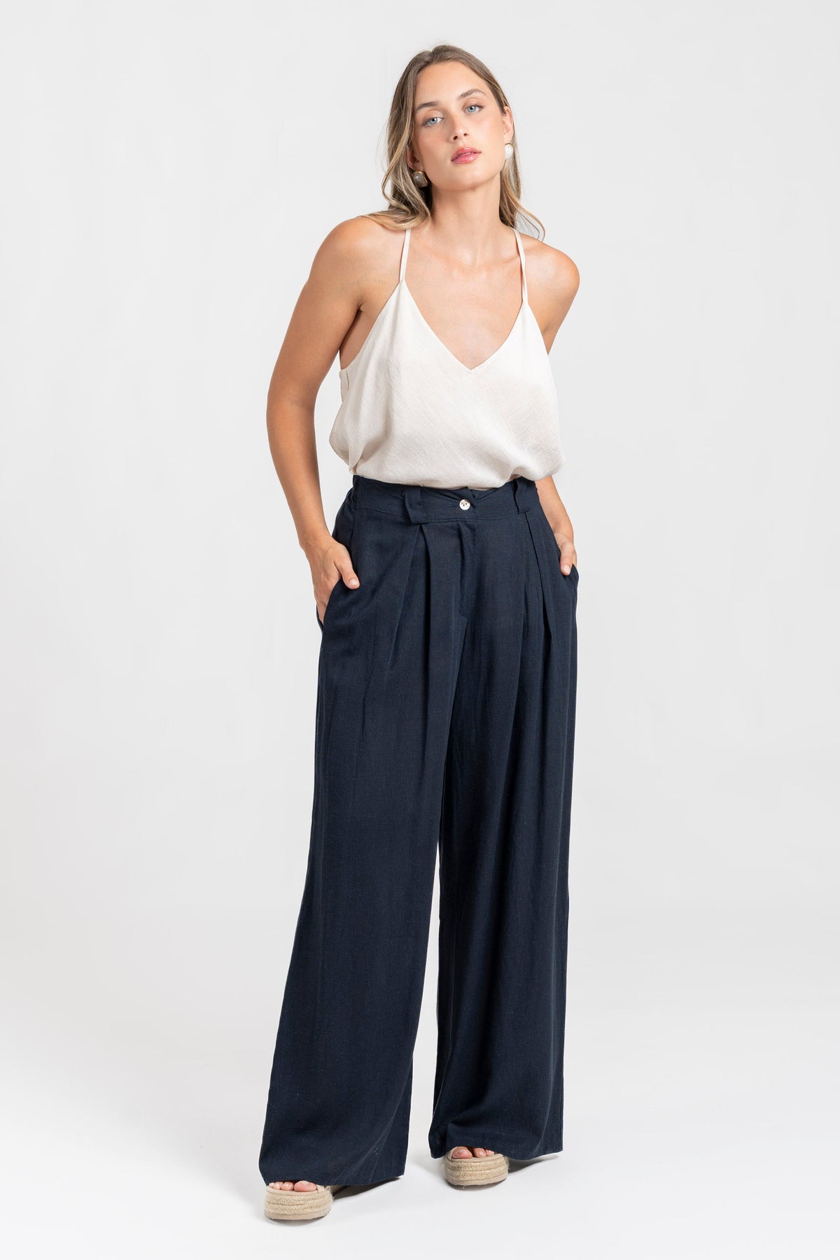 Pantalón Zayelia Lino de mujer - foto 5