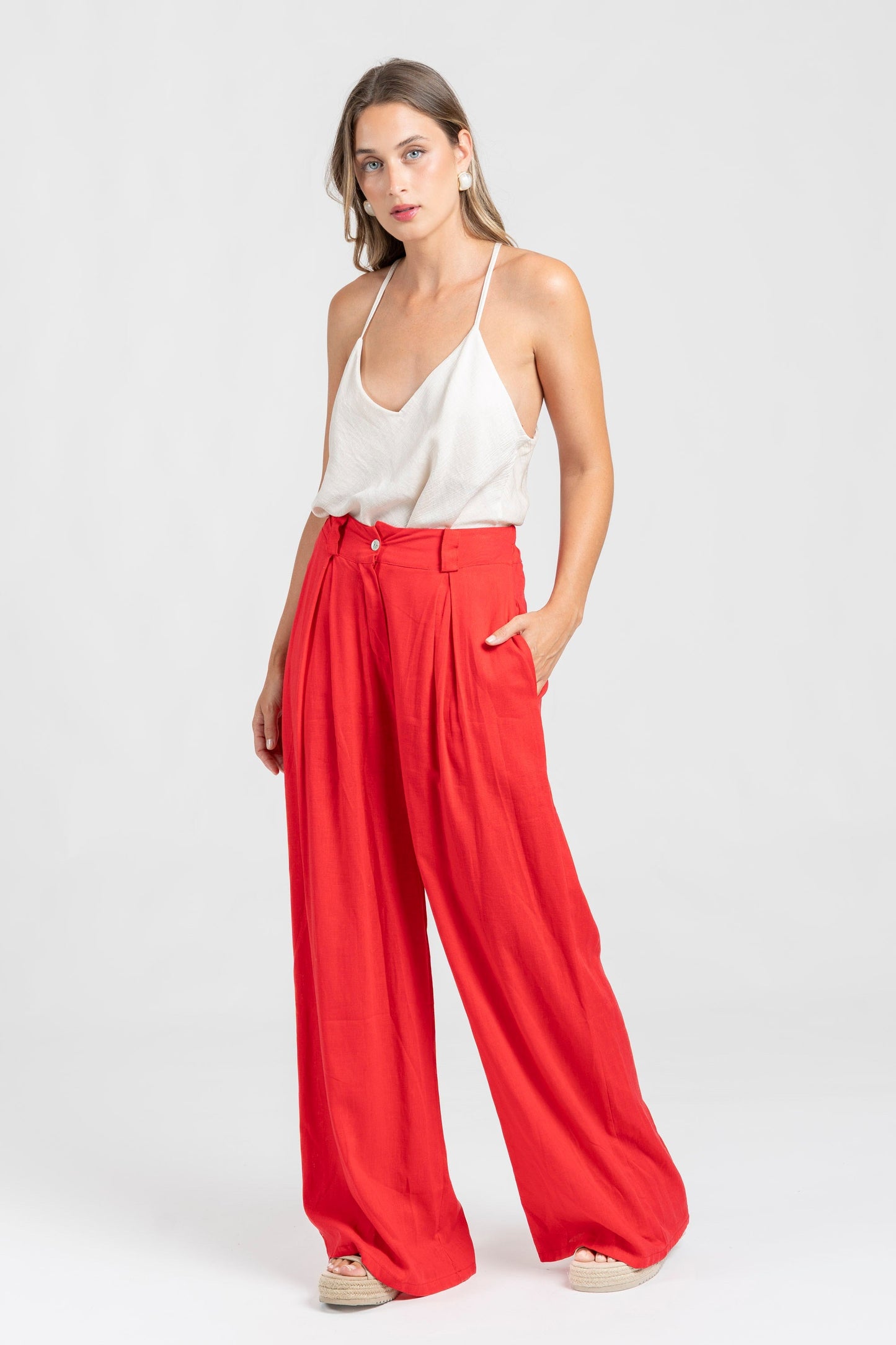 Pantalón Zayelia Lino de mujer - foto 10
