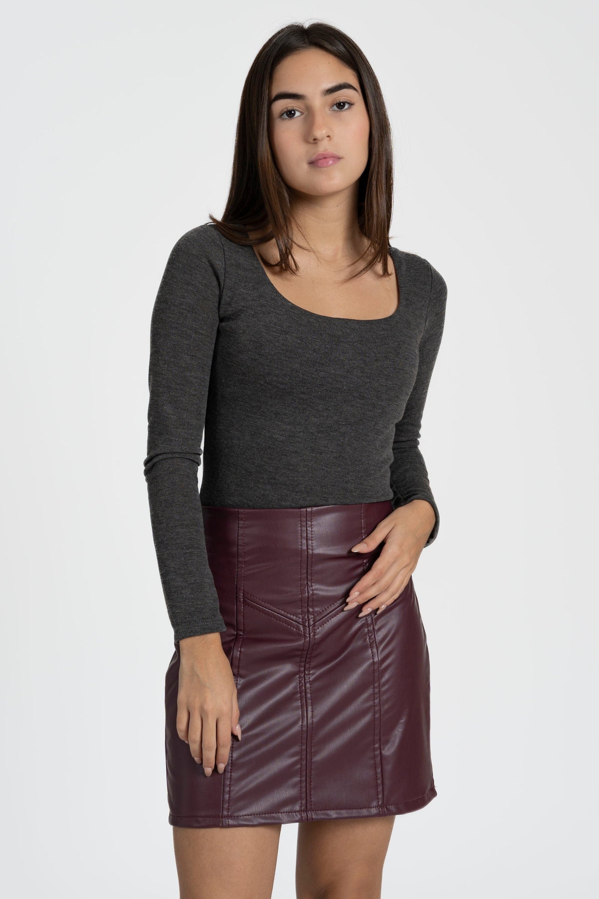 Falda Zayelia Polipiel de mujer - foto 8