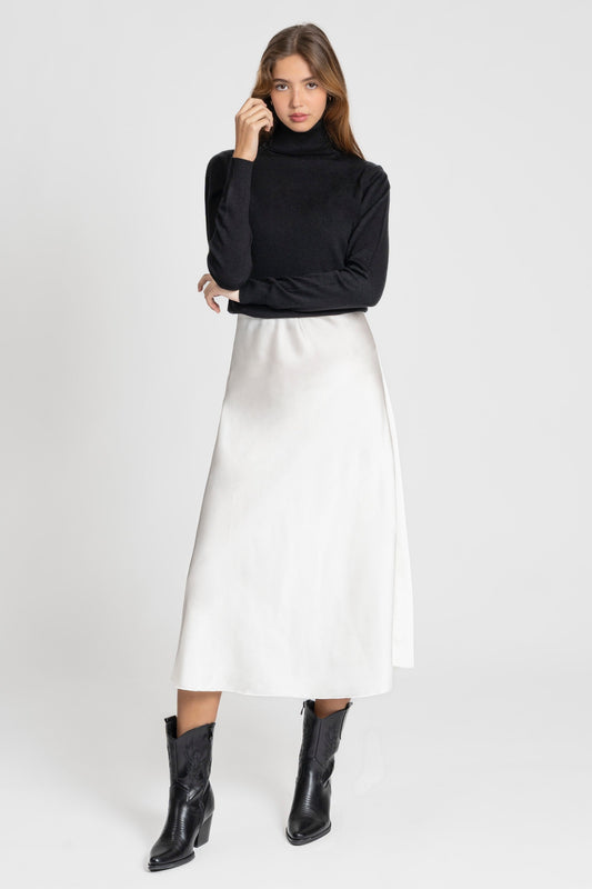 Falda Zayelia Seda de mujer - foto 1