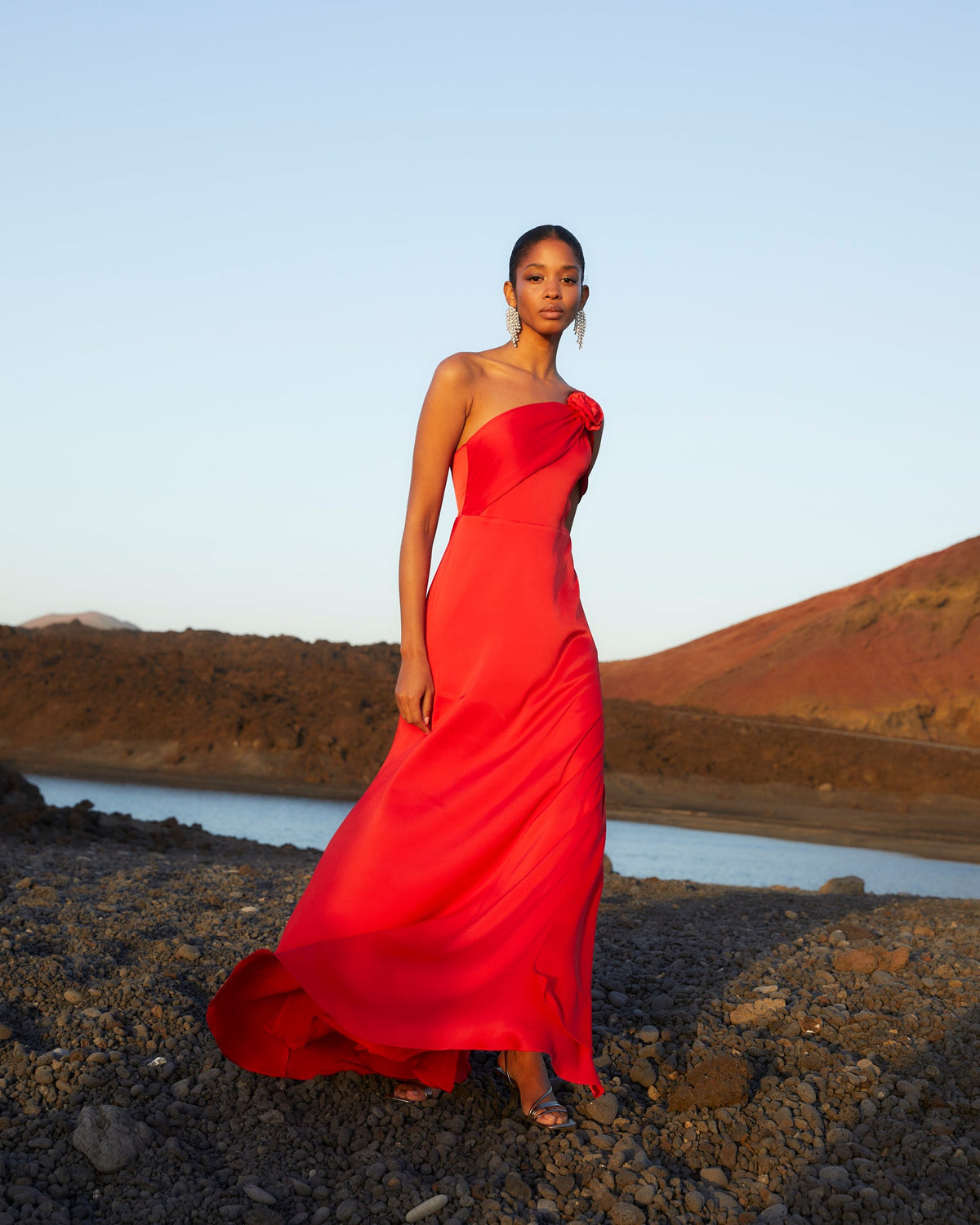 Vestido Rosae Rojo de mujer - foto 2