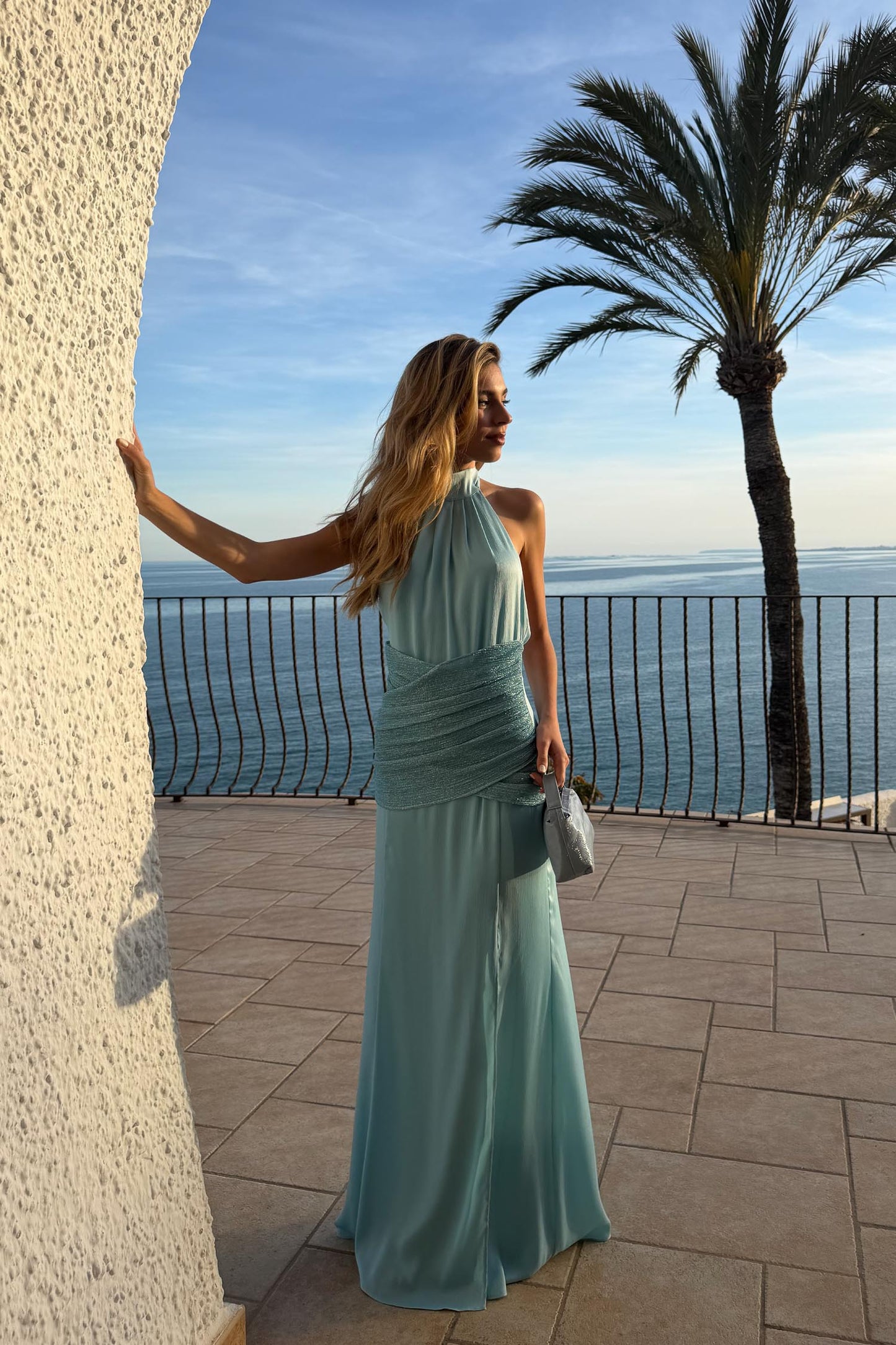 Vestido Portixol Celeste de mujer - foto 3