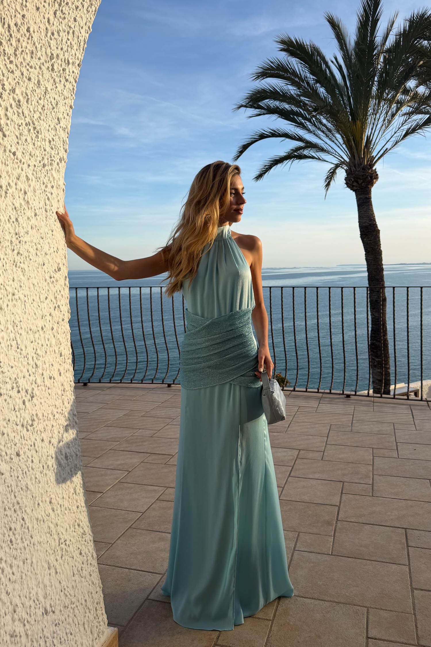 Vestido Portixol Celeste de mujer - foto 3