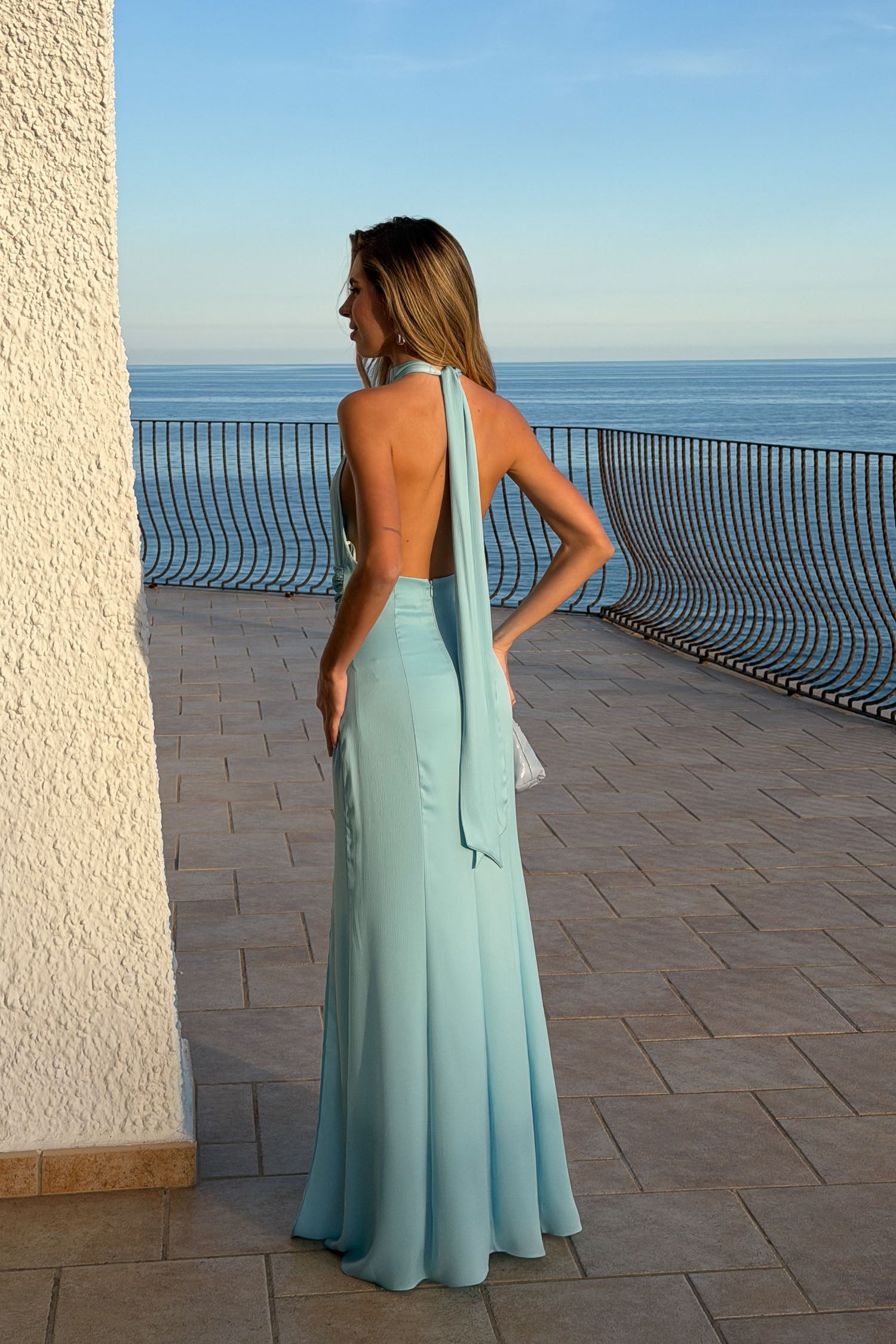 Vestido Portixol Celeste de mujer - foto 5