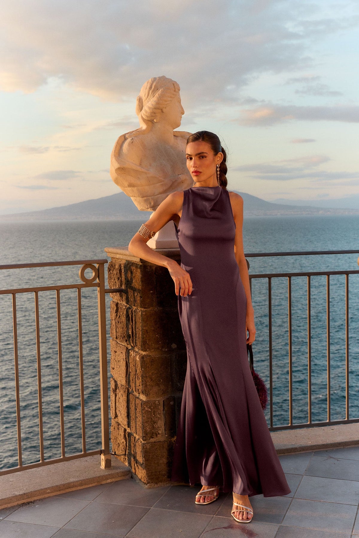 Vestido Bellini Guinda de mujer - foto 1