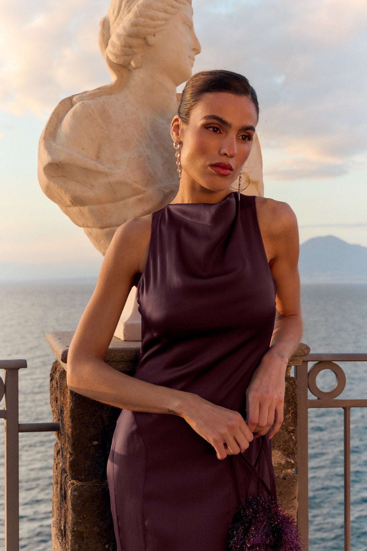 Vestido Bellini Guinda de mujer - foto 3